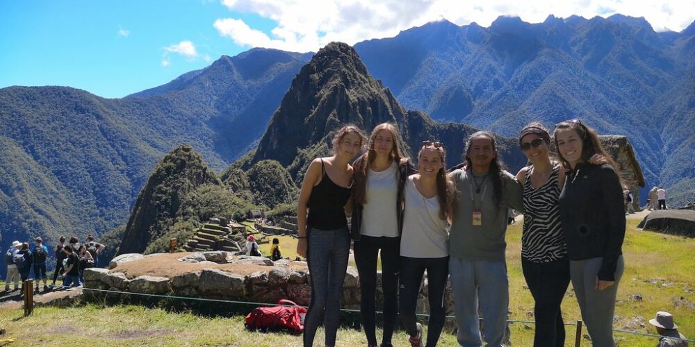 Arriving at Machu Picchu from the salkantay trek 4 days