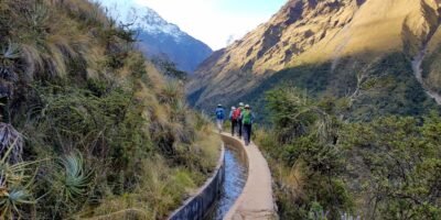 Starting our salkantay trek 4 days