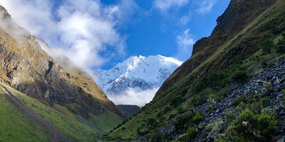 Salkantay Trek 4 DaysDay 2 walking to the salkantay pass in the salkantay circuit 4 days