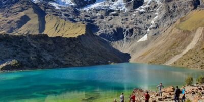 The most famous lagoon called Humantay Lake or Lago Humantay