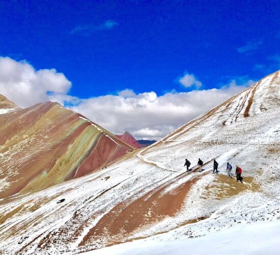 Ausangate Rainbow Mountain Trekreaching the rainbow mountain from ausangate, this hike is the best since in ausangate trek 5 days you will see everything.