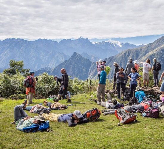 the salkantay trek 8 days took us to the llactapata archaeological center.