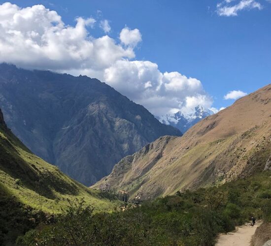 From here we can see the route we are coming from, without a doubt salkantay trek 7 days + Inca trail surprises us completely
