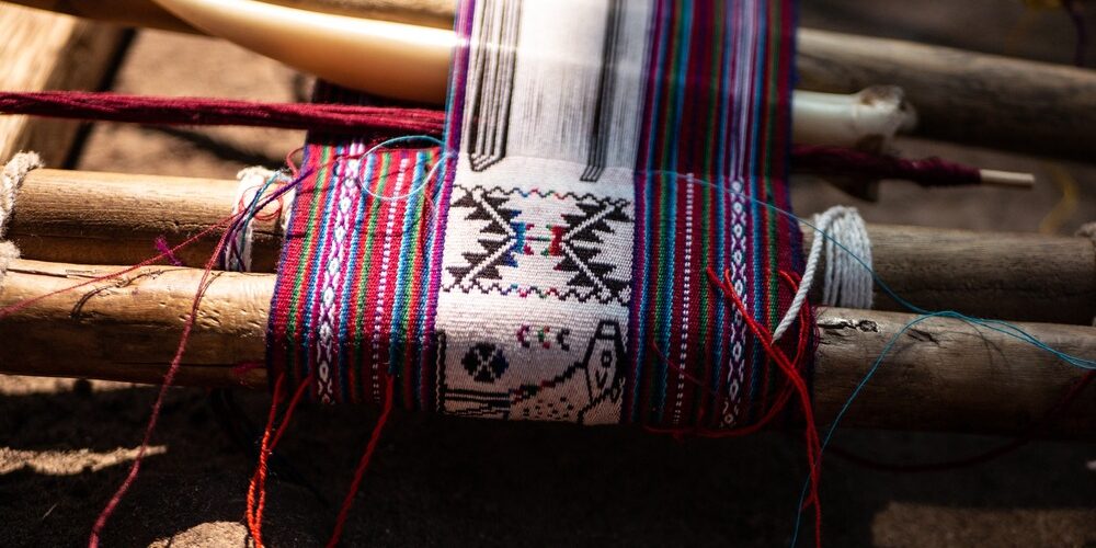 Weaving in the uros and taquile tour