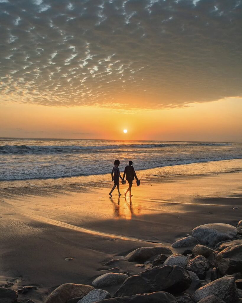the sunsets in Huanchaco