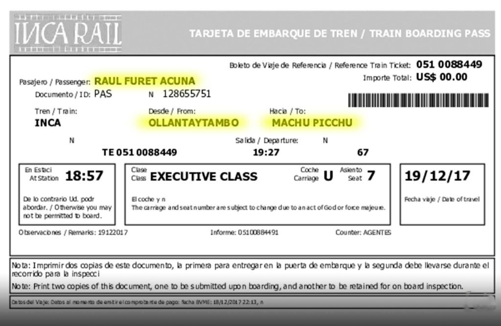 Train to Machu Picchu: Complete Guide 28 Inca Rail Ticket