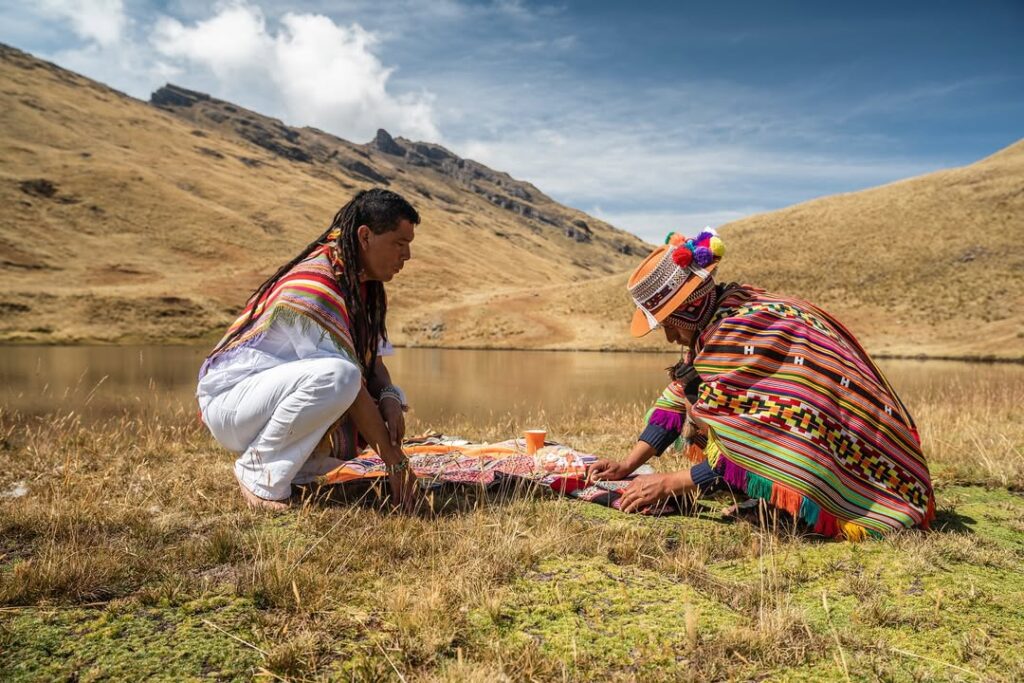 Apus: The Sacred Mountains of Peru 28 offering for Apu Pachatusan