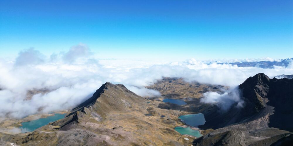 Beautiful view of the Ausangate lagoons