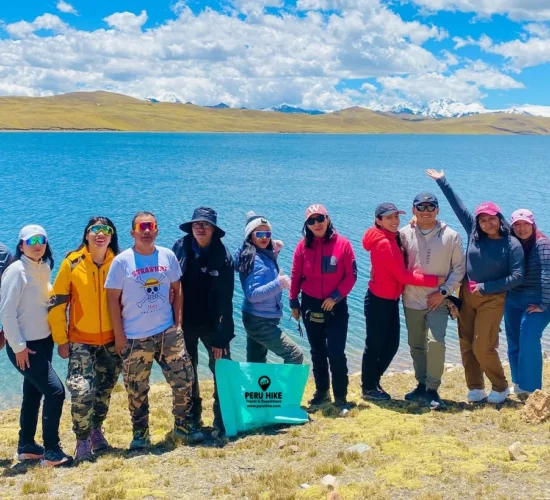 Beautiful day in Sibinacocha with the Peru Hike team