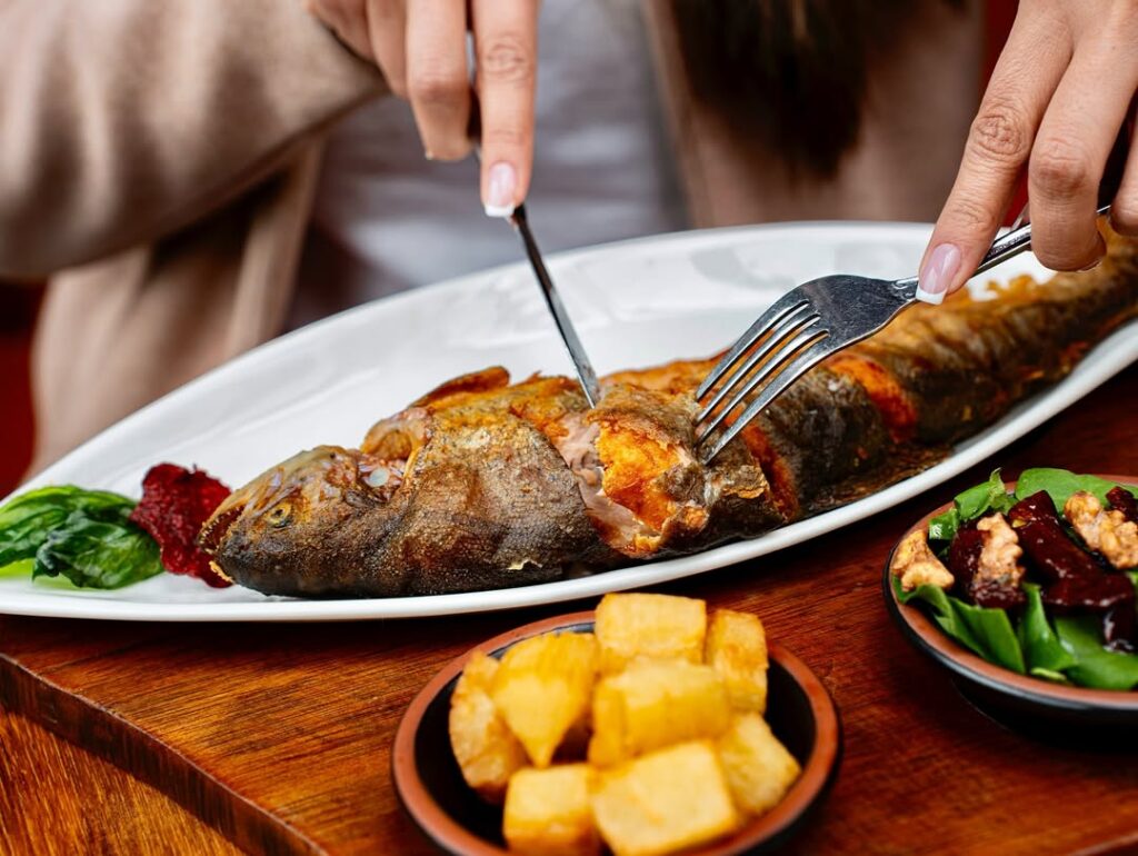 Cusco-style fried trout
