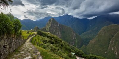 Entering Machu Picchu Entering Machu Picchu