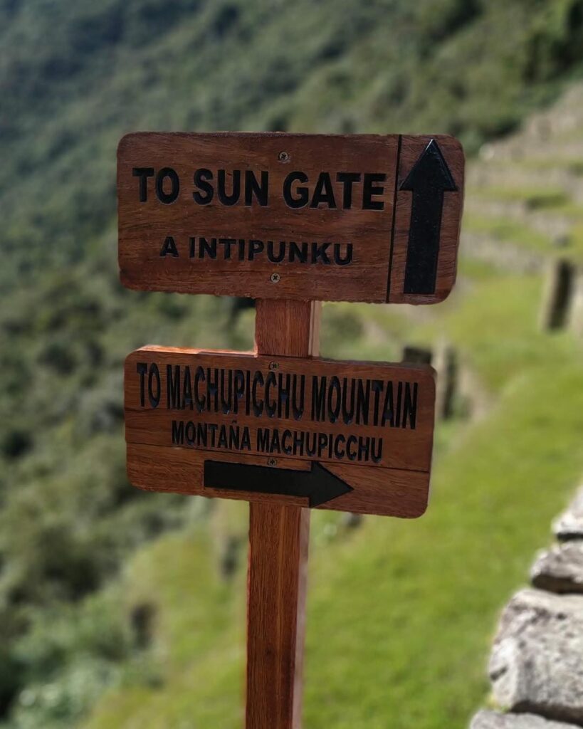 Signage for Inti Punku