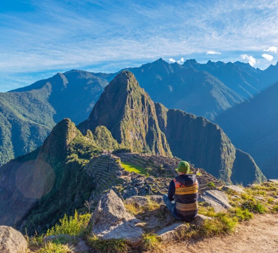 Classic viewpoint of Machu Picchu