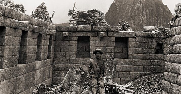 Old photograph of Machu Picchu - Cusco