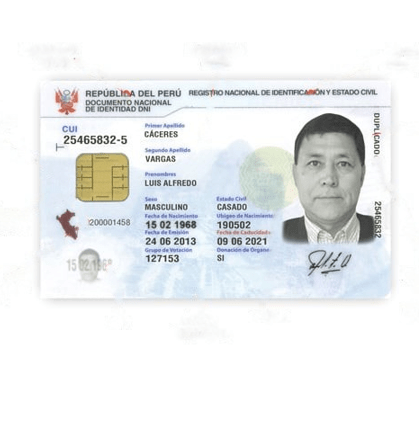 Peruvian DNI