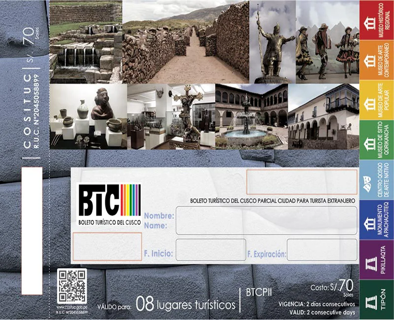 Cusco Tourist Ticket: Where to Buy It and What It Includes 2 Boleto Turístico del Cusco Parcial para Extranjeros