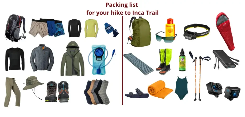 4-Day Inca Trail to Machu Picchu: Complete Classic Trek Guide 2 Packing list for inca trail